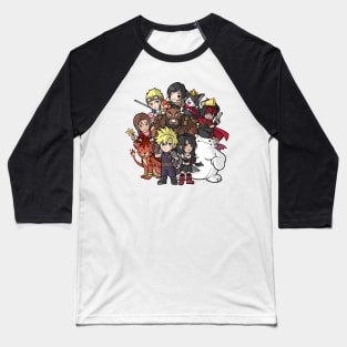 Final Fantasy 7 Chibi Team Baseball T-Shirt